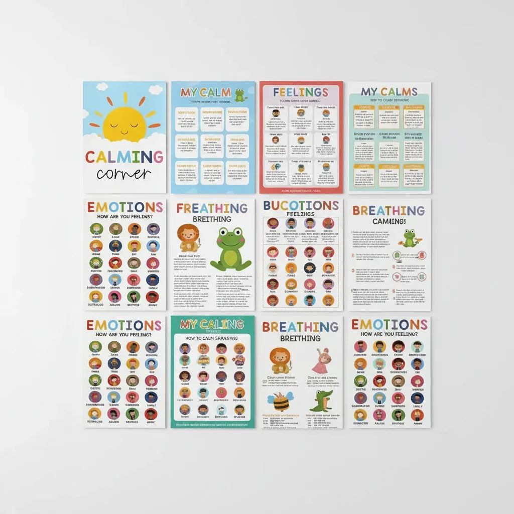 12 Emotional Intelligence Posters Set