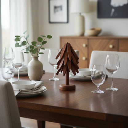 Voxerra TimberBloom™ -  Set Of 5 Premium Wooden Trivets