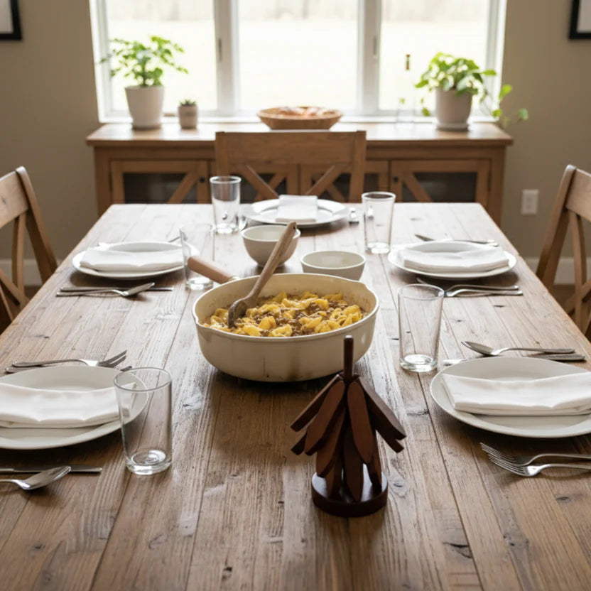 Voxerra TimberBloom™ -  Set Of 5 Premium Wooden Trivets