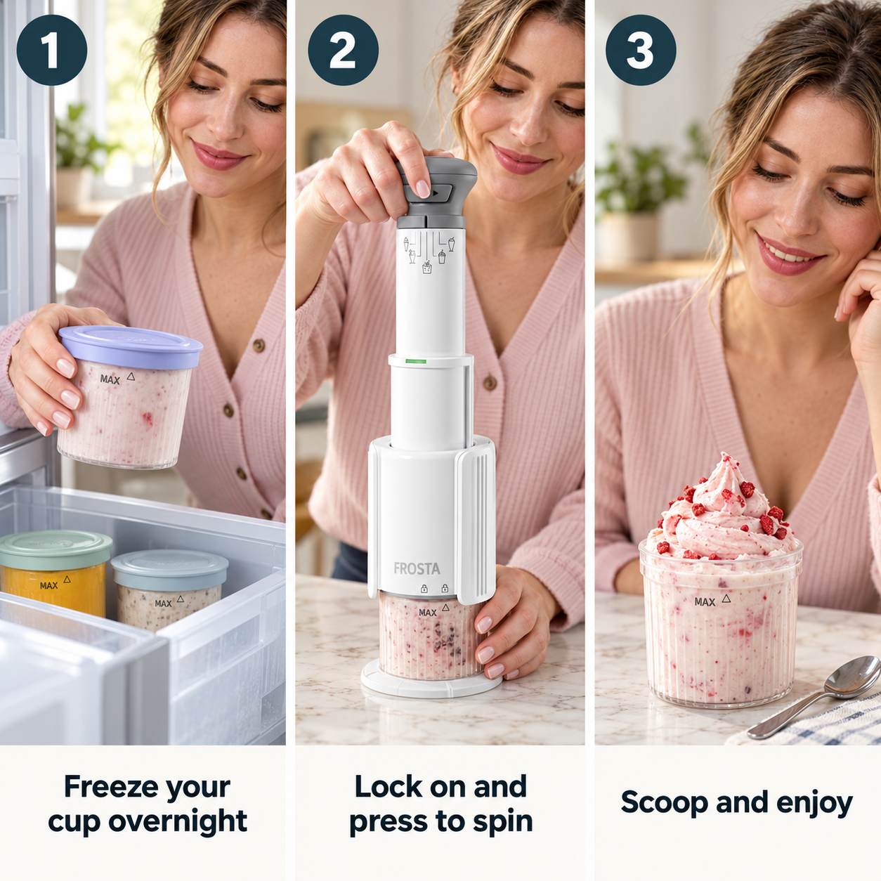 FROSTA Swirl 5-in-1 Frozen Dessert Maker